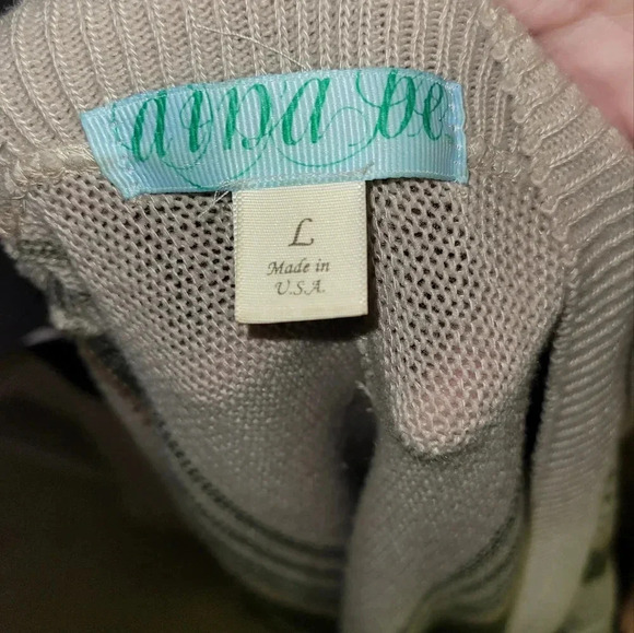 Aina Be Long Fringe Cardigan Boho Open Front Sweater Size L - Picture 3 of 3